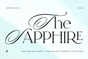 The Sapphire - A Calligraphic Serif, a Serif Font by Ivan Rosenberg (Thumbnail 19 of 19)