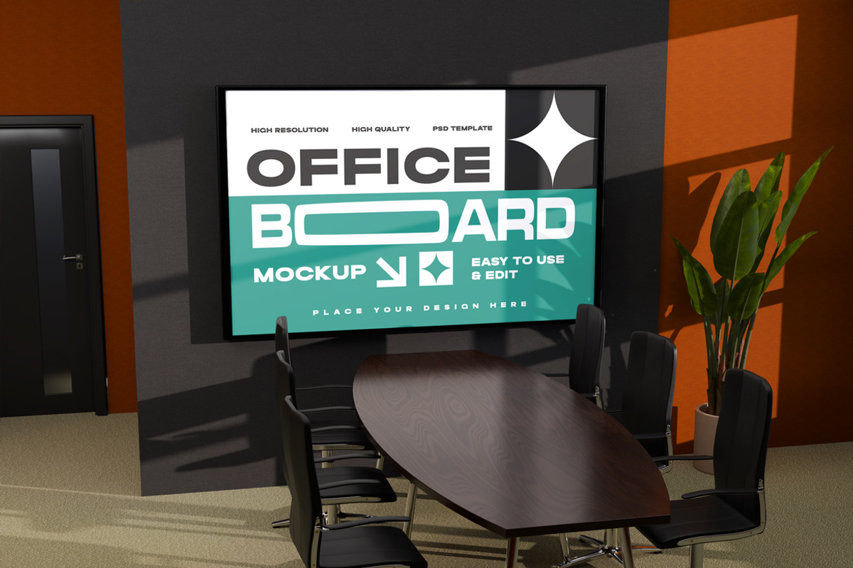 Office Board Mockup, a Product Mockup by Mockupnine (Photo 6 of 7)