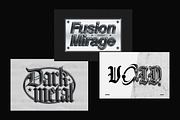 Dark Chrome Text Effect, a Layer Style Add-On by Matsero (Thumbnail 2 of 4)