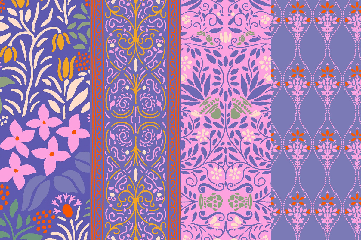 Renaissance Garden Patterns & Fonts, a Pattern Graphic by Liz Kohler Brown (Photo 10 of 16)