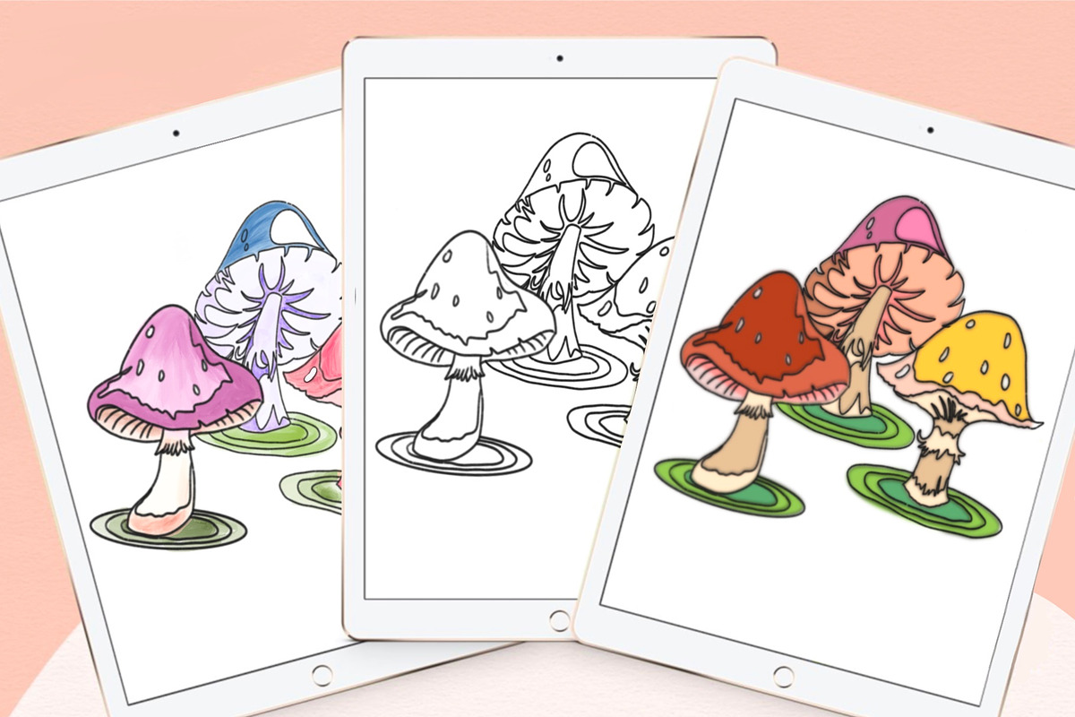 Mushrooms Digital Stamps, a Graphic by Favorites_Art (Photo 13 of 15)