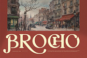 Brocho || Vintage Retro Serif Font, a Serif Font by Idea Studio (Thumbnail 1 of 10)