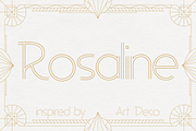 Rosaline - Art Deco Display, a Sans Serif Font by HipFonts (Thumbnail 1 of 8)
