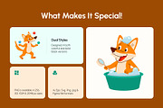 50 Fox Vectors Illustration, an Animal Illustration by Brickclay (Thumbnail 2 of 10)