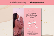 Bachelorette Party Canva Invitation, a Design Template by TemplateCastleStore (Thumbnail 1 of 2)