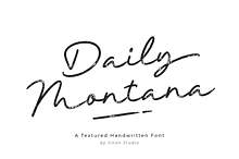 Daily Montana - A Handwritten Font