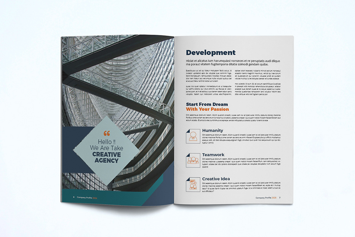 Company Profile Template, a Brochure Template by UnicodeID (Photo 7 of 12)