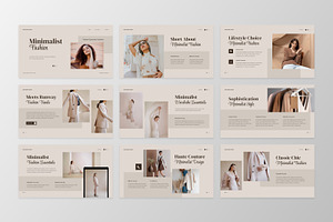 Minimalist Fashion Keynote Template