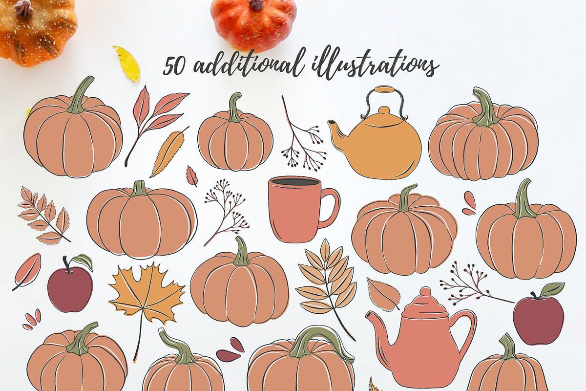 Pumpkin Season |vector illustrations, an Illustration by Wander Designs (Photo 7 of 8)