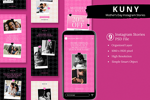 Mother's Day Celebration Polaroid St, a Social Media Template by Attype