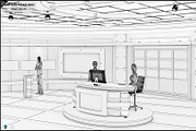 Virtual TV Studio News Set 27, an Architecture 3D Model by akerStudio (Thumbnail 27 of 49)