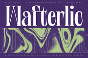 Wafterlic Modern Display Serif, a Serif Font by timelesstype.co (Thumbnail 1 of 20)