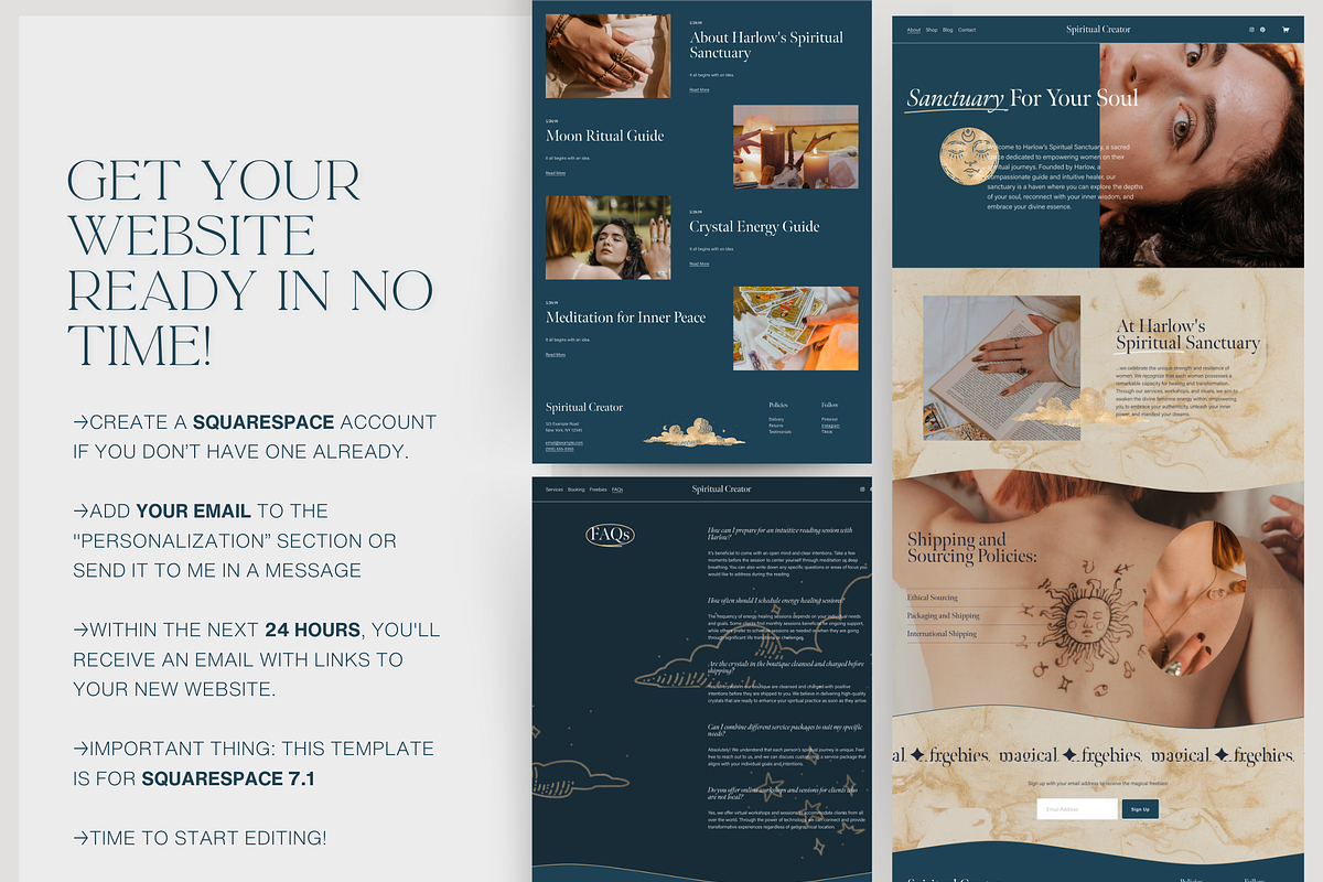 Spiritual Website & Canva Templates, a Squarespace Template by Story Native (Photo 16 of 16)