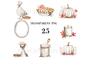 25 Thanksgiving Clipart, an Animal Illustration by Pati Charm Studio (Thumbnail 3 of 8)