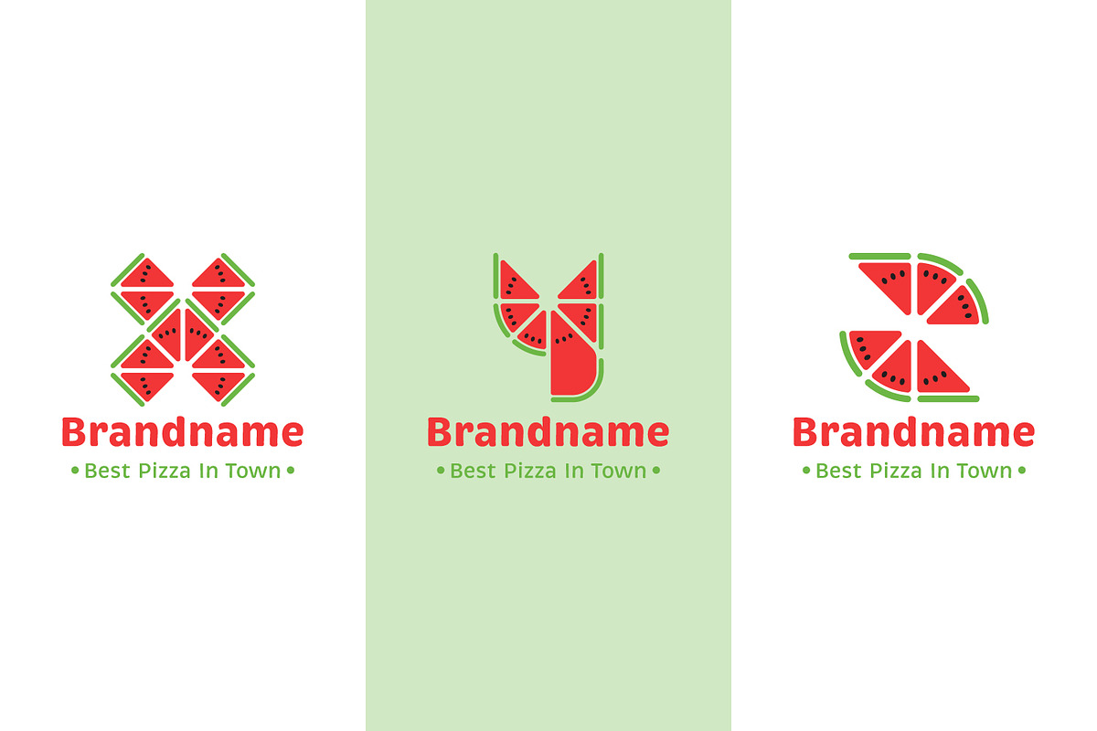 Letter X Y Z Watermelon Logo, a Branding & Logo Template by Pray Art Design Studio