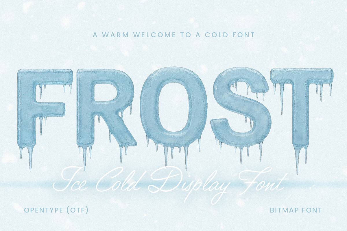 Frost - Ice Cold Display Font, a Font by AndrewPixelType