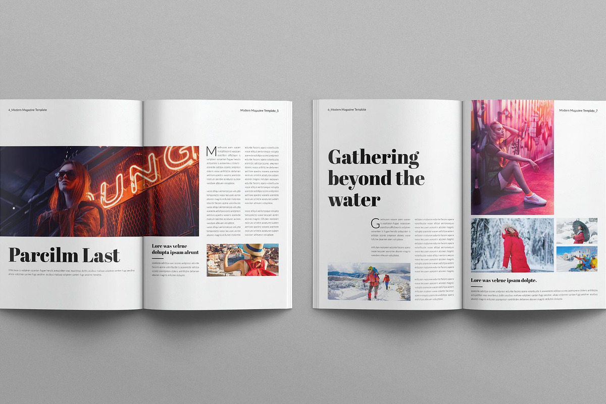 Modern Magazine Template, a Magazine Template by E-Type (Photo 5 of 7)