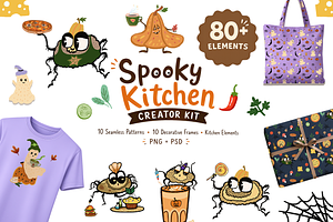 Spooky Kitchen Halloween Clipart