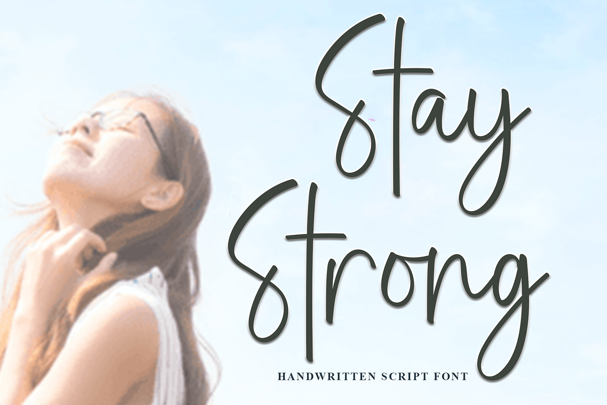 Stay Strong, a Handwritten Font by InermediaSTUDIO (Photo 1 of 8)