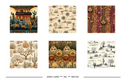Desert Retro Art Style Patterns, a Pattern Graphic by karenfoleyphoto (Thumbnail 11 of 13)