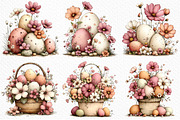 Whimsical Easter Clipart, an Illustration by Craft Nest (Thumbnail 3 of 11)