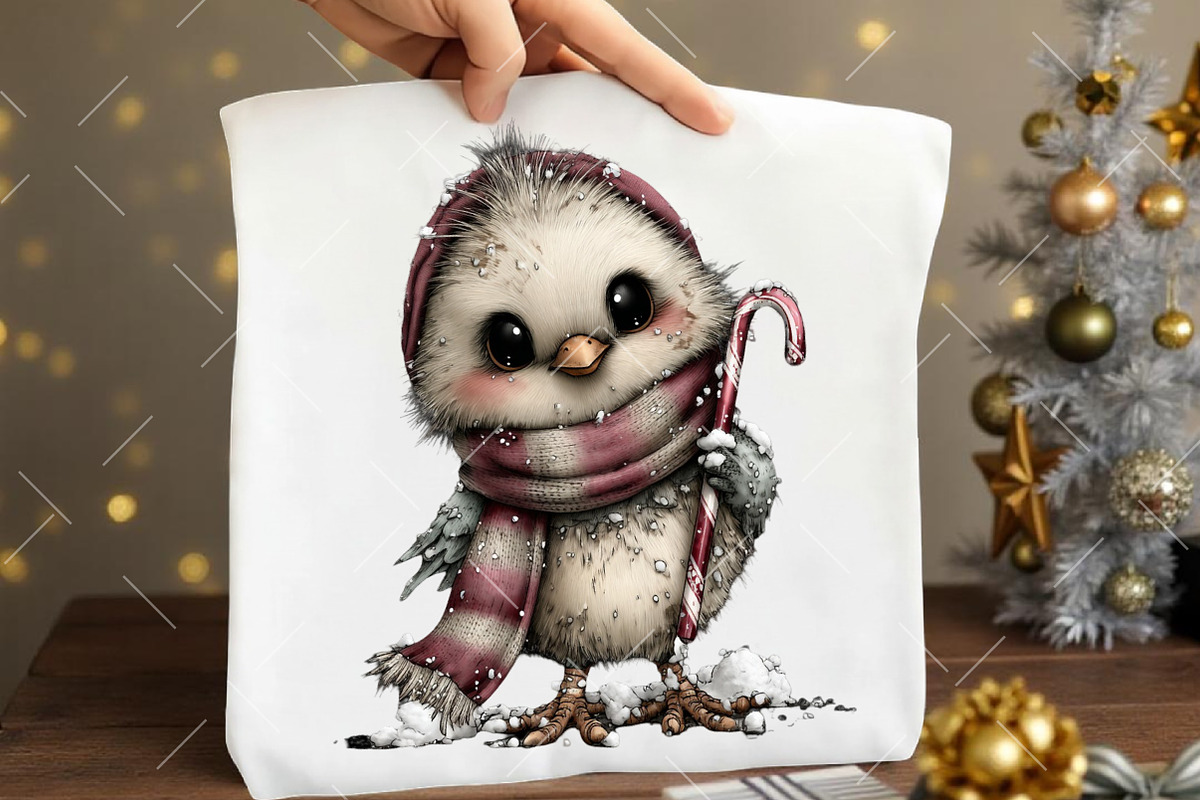 Whimsical Winter Bird Clipart, an Illustration by OK Design (Photo 6 of 6)