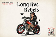 Retro Pin-Up Cowgirl Clipart Bundle, a Graphic by GlitterCraft (Thumbnail 12 of 61)