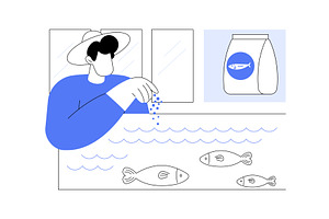 Fish farming isolated cartoon vector, an Illustration by Visual Generation