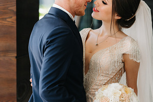first meeting of the bride and groom