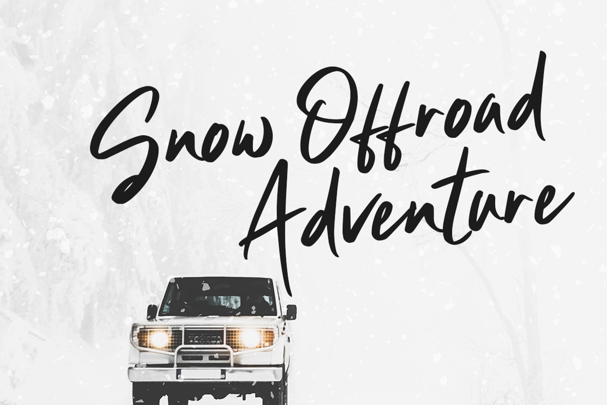 Clattering Brush Business Font preview 2