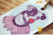 5 Graphics Animals set, an Animal Illustration by ZiziMarket (Thumbnail 3 of 3)