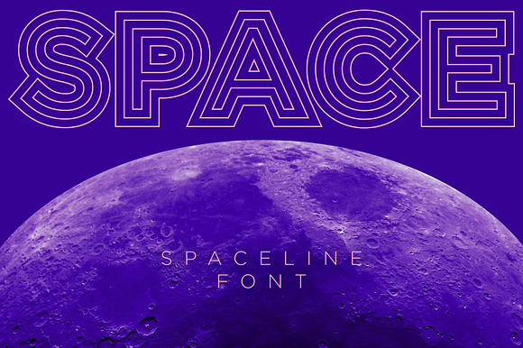 Spaceline Font preview 5