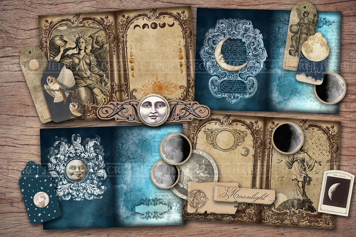 Moon Scrapbooking Kit, an Illustration by Secret Helper (Photo 3 of 8)