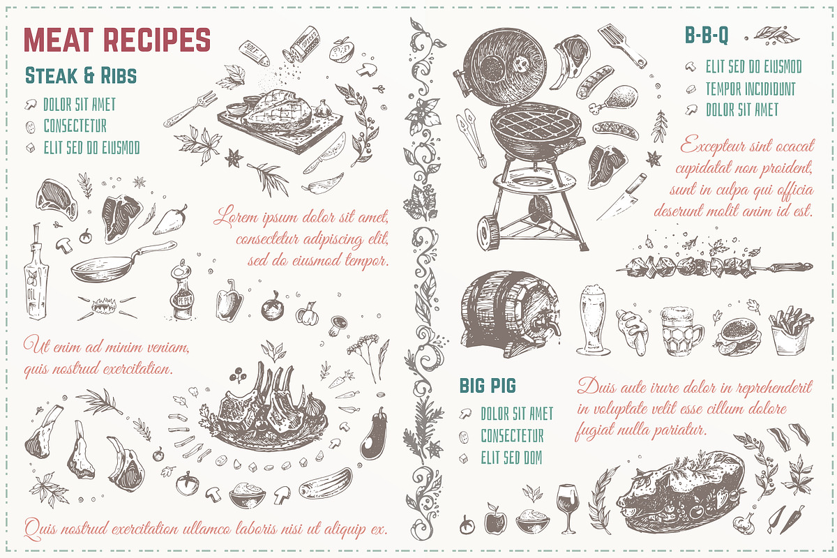 Hand-drawn Cooking and Food Icons, a Decorative Illustration by Margo Miller (Photo 15 of 48)