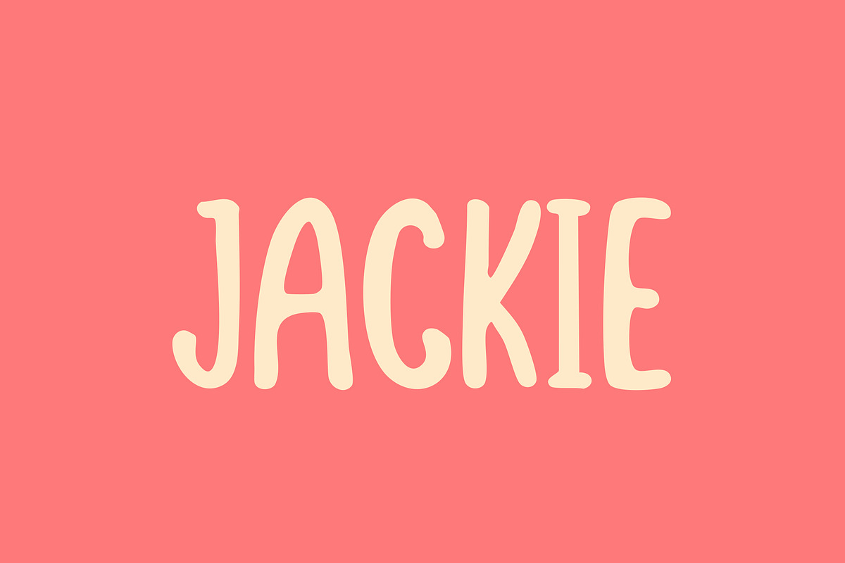 JACKIE Playful Handwritten Font, a Handwritten Font by NTC Graphic (Photo 1 of 8)
