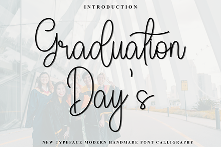 Graduation Days, a Handwritten Font by FreshTypeINK