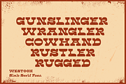 Westoon Bold Western Slab Serif Font, a Slab Serif Font by Namela Studio (Thumbnail 2 of 10)