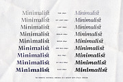 The Romantic Editorial | 18 Fonts, a Serif Font by Skinny Type (Thumbnail 3 of 13)