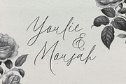 Hillieston Elegant Wedding Font, a Script Font by DzikrulAulia (Thumbnail 6 of 10)