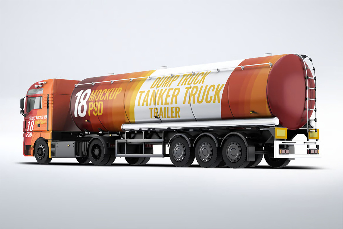 Trucks Mock-Up, a Product Mockup by DesignRushMarket (Photo 8 of 13)