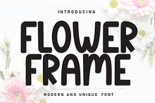Flower Frame | Script Font