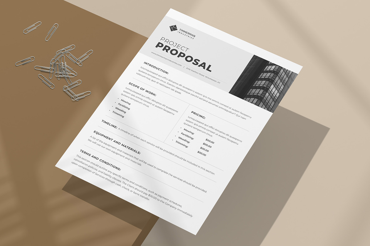 Business Proposal, Invoice Template
