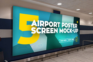 Airport Poster Screen Mock-Ups 10 V1