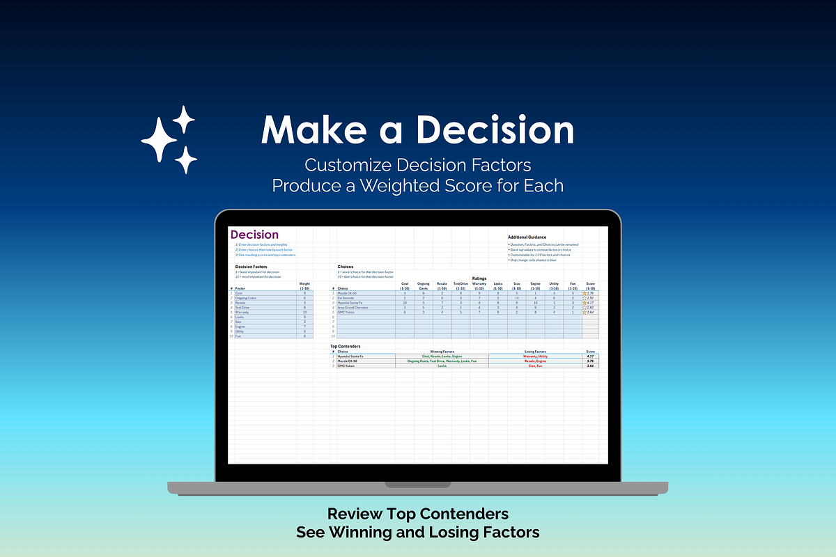 Car Buying Excel Tool preview 6