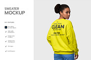 Women’s Sweater Mockup Template, a Hoody Mockup by graphypix (Thumbnail 2 of 4)