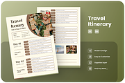 Travel Itinerary, a Flyer Template by Annora Studio (Thumbnail 1 of 5)