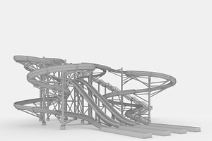 3D Model Waterpark Slide 7