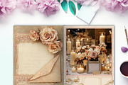 59 Vintage Rose Wedding Journal Kit, a Pattern Graphic by LA Design (Thumbnail 6 of 10)