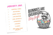 Bunnies are overrated stay feral PNG, an Illustration by Watercolor design (Thumbnail 2 of 6)