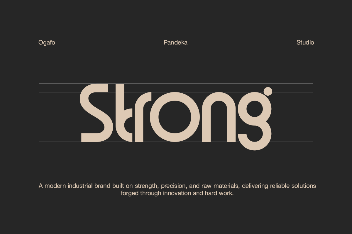 Ogafo - Unique Corporate Font, a Sans Serif Font by Pandeka Studio (Photo 3 of 9)